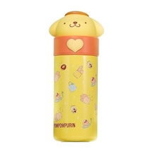 Pompompurin Izolasyonlu Termos Sisesi, 350 Ml Kapasite, Sari Açık Beyaz