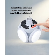 Katlanabilir Solar Led Çadır Lambası 360 Derece