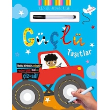 Çiz Sil Aktivite Kitabı Güçlü Taşıtlar