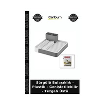 Özel Üretim Pratik Mutfak Düzenleyici Sürgülü Bulaşıklık - Plastik - Genişletilebilir - Tezgah Üstü Diğer