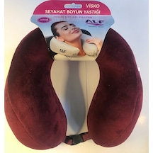 Alf Visko Seyahat Boyun Yastığı Bordo