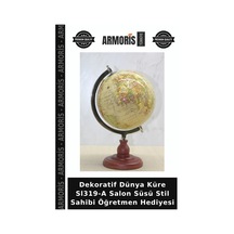 Dekoratif Dünya Küre Sl319-a Salon Süsü Stil Sahibi Öğretmen Hediyesi
