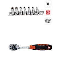 1/4 Cırcır Kolu 1/4 E Torx Lokma Seti Rico