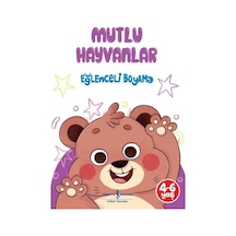 Mutlu Hayvanlar: Eğlenceli Boyama Ve Yaratıcı Kitap