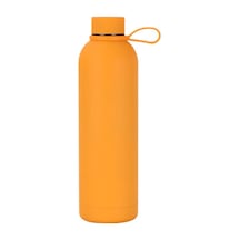 Junsunmay 1000Ml Şeker Renkli 304 Paslanmaz Çelik Vakumlu Su Şişesi Bpa Içermez Fda Sertifikası Yok - Turuncu