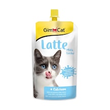 Gimcat Milk Latte Calcium Pouch Yetişkin Kedi Sütü 4 x 200 ML