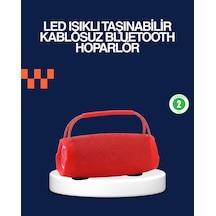 Derin Baslı Çift Hoparlörlü Taşınabilir Kablosuz Hoparlör