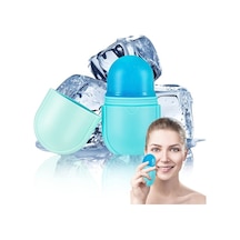 Yüz Masajı İçin El Kullanımlı Silikon Buz Topu Masajcı Pembe, Gül Kırmızısı - Hediye Kutulu Çok Renkli Çok Renkli