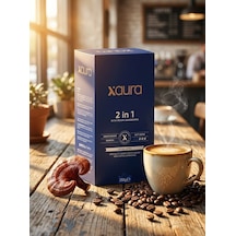 X-aura 2 İn 1 Şekersiz Hazır Kahve - Reishi Mantarlı Fonksiyonel Gurme Kahve 14 Gr X 20 Adet