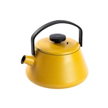 Brb-5410577130959-t-tıme Mustard Yellow Demir Döküm Demlik Sarı