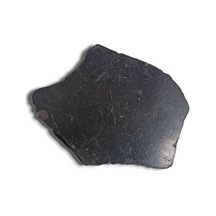 Shungite Şungit Taşı Düz Kesim Doğal Parça 469-1