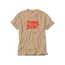 Morbid Angel Logo Krem Tişört Krem