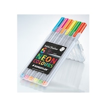 6'lı Neon Renkli Fineliner Kalem Seti, Eğlenceli Ve Canlı