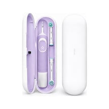 Oral-b Şarjlı Diş Fırçası İçin Saklama Kabı - Sadece Oral-b Pro 1, Vitality Pro, Vitality Ve Starter Pack Serisine Özel Diş Fırçası Seyahat Kutusu Lila