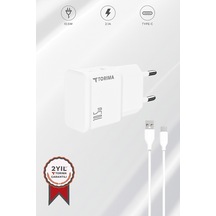 Beyaz Type-c Şarj-data Kablosu Ve Adaptörü Şarj Cihazı Diğer