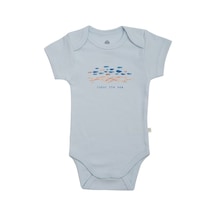 Organicera Organicera Organik Kısa Kollu Body,Mavi