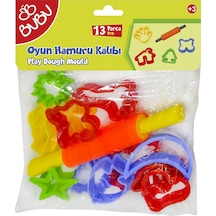 Bu-bu Oyun Hamuru Kalıbı Merdaneli 13 Parça Bubu-hk0011 Çok Renkli