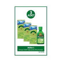 Möller's Balık Yağı Şurubu Elma Aromalı 150 Ml 3 Adet