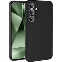 Newface Samsung Galaxy S24 Fe Kılıf Nano İçi Kadife Silikon - Siyah