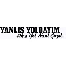 Yanlış Yoldayım Oto Sticker 16 4 Cm