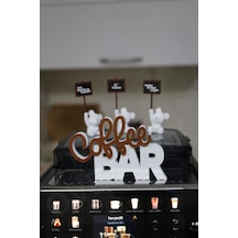 Coffee Bar Dekoratif Yazı - Kahve Köşesi Aksesuarı Açık Kahverengi Coffee Bar - 836016861