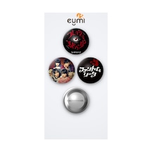 Phantom Siita J-pop Grubu 3'lü Metal Rozet Seti 58mm İğneli Buton Çanta Yaka Rozeti Çok Renkli