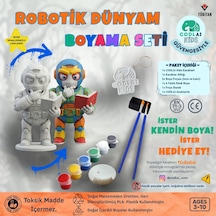 Codlaı Kids Robotik Dünyam 3d Boyama Seti - Çocuklar İçin Eğitici Yaratıcı Oyuncak Boyama Kiti - Bilge Robot