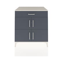 Kronos Şifonyer 3 Raflı Tek Çekmeceli 4 Kapaklı 88x59x96 Aytaşı-antrasit Aytası