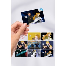 Ginga Eiyuu Densetsu Kart Kaplama Sticker 8 Adet Legend Of The Galactic Heroes Çok Renkli
