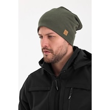 Erkek Termal %100 Pamuklu Soft 2 Stil 1 Arada Bere Premium Cuts Serisi - Standart / Haki Haki