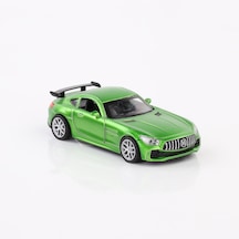 1:36 Ölçek Sesli Ve Işıklı Metal Çek Bırak Diecast Araba Yeşil