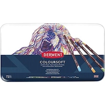 Derwent Coloursoft Kuru Boya 72'li Teneke Kutu