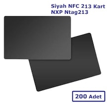 Dijital Kartvizit için Siyah NFC 213 Kart NXP Ntag213 [200 adet]