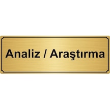Gold Analiz Araştırma Yönlendirme Levhası 10cm X 20cm