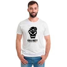 Call Of Duty4 Baskılı Beyaz Erkek Tshirt