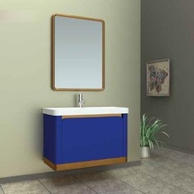 Evros Kahire 80 Cm Banyo Dolabı Mavi Evros Kahire 80 Cm Banyo Dolabı Mavi