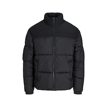 Jack & Jones Erkek Yüksek Dik Yaka Puffer Ceket - Raze - 12299096 Siyah