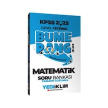 Yediiklim  Yayınları 2025 KPSS Genel Yetenek Bumerang Matematik Tamamı Çözümlü Soru Bankası