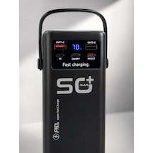 Taşınabilir Powerbank 50000 Mah Hızlı Şarj 4 Kablolu Led Işıklı Çok Renkli
