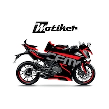 Cfmoto 250sr Kırmızı Desenli Parçalı Kaplama Sticker Etiket Model