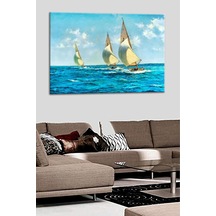 Talya Tablo Yaşadığınız Seçkin Mekanlar İçin Çok Özel Yelkenli Gemi Deniz 50x35 No-5188