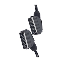 3 Metre Skart Erkek To Scart Male Tırnaklı Ara Görüntü Kablosu