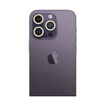 İphone 12 Pro Neon Fosforlu Kamera Lens - Beyaz Diğer