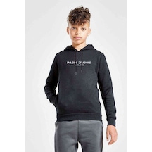 Tshirthane Imagine Dragons Letras Baskılı Unisex Çocuk Kapüşonlu Siyah Sweat Siyah