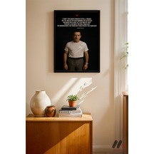 Film Alıntısı Portre Poster, Siyah Çerçeveli Duvar Tablosu - Motivasyon Hediyesi No:0856