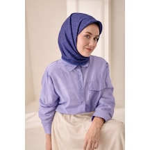 Silk Home Tivil Saf İpek 52218 - 52441 Mavi Çizgi Desen mavi