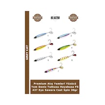 Premium Atış Yemleri Yüzücü Yem Deniz Tutkusu Hayabusa Fs 437 Eye Sawara Cast Spin 30gr