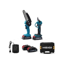 Hegi 26443 Çift Akülü Dal Budama Testeresi + Makası Set