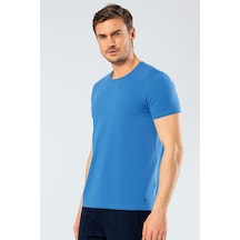 Cacharel 1331 O Yaka Kısa Kollu Erkek T-shirt - Saks Saks