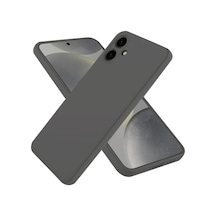 Samsung Galaxy Uyumlu A06 Kılıf First Silikon - Gri Evimdeyokyok